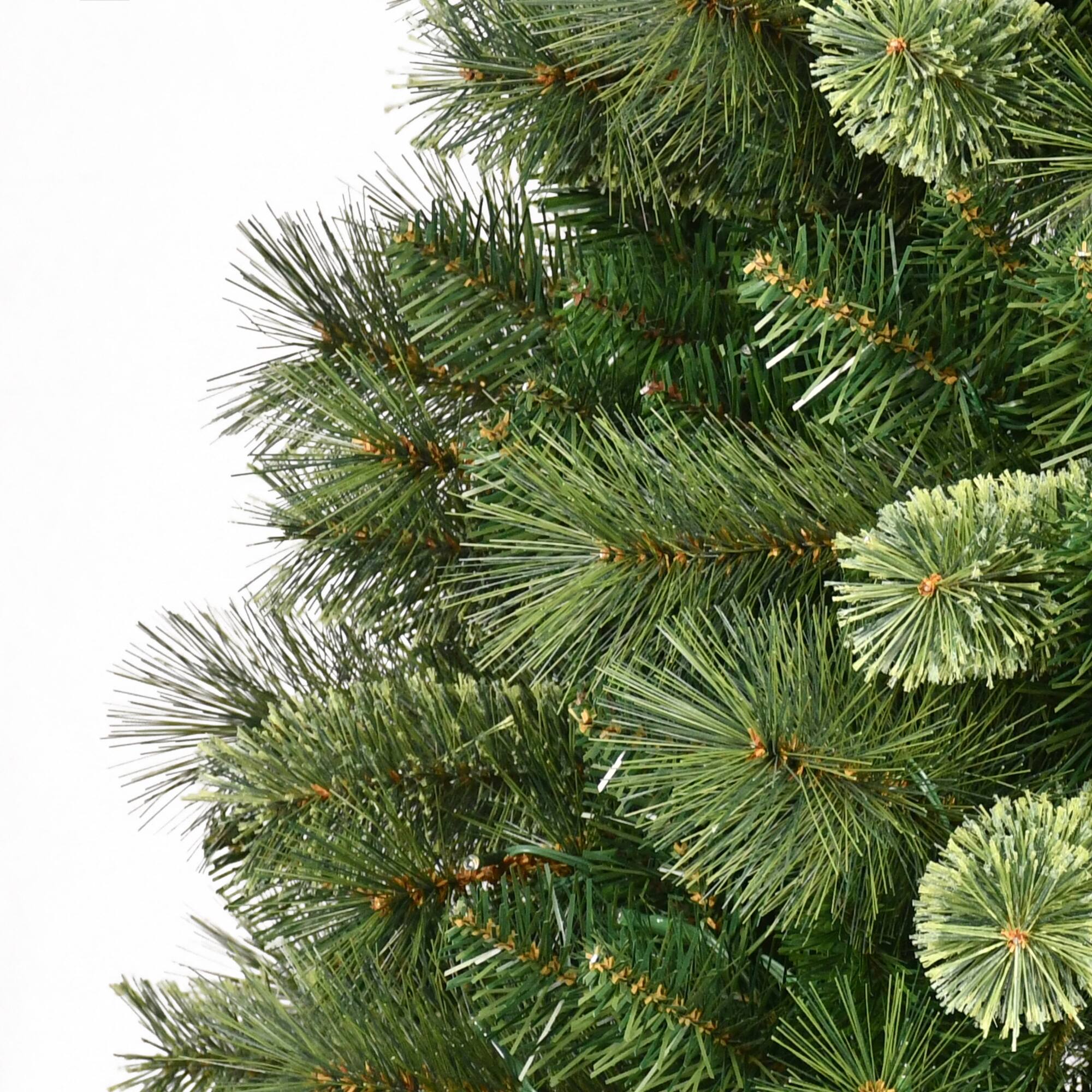 4.5ft. Pre-Lit Teton Pine Artificial Christmas Tree, Warm White LED Lights